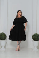 Vestido Juliana MIDI PLUSIZE Preto