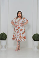 Vestido Juliana MIDI PLUSIZE Estampado