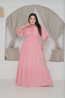 Vestido Juliana LONGO PLUSIZE Rose