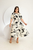 Vestido Juliana MID SLIM manga princesa Estampado