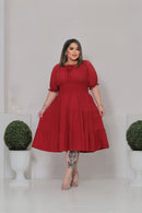 Vestido Juliana Manga Princesa Terracota